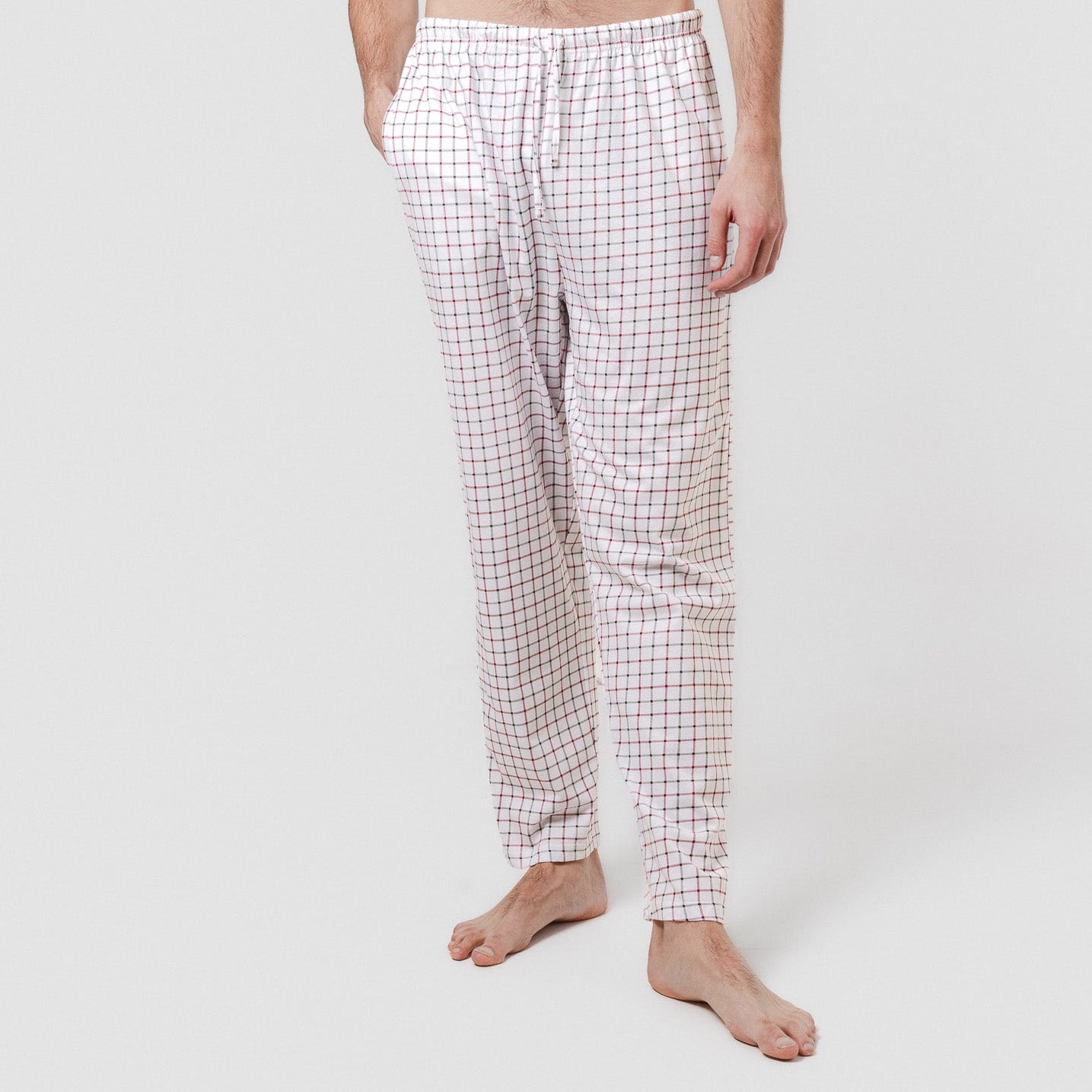 Pijama largo algodón hank burdeos