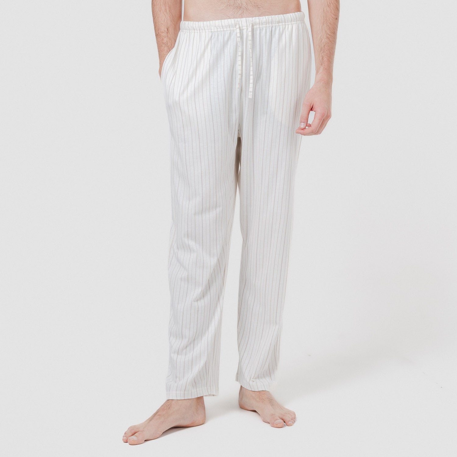Pijama largo algodón jerezano camel
