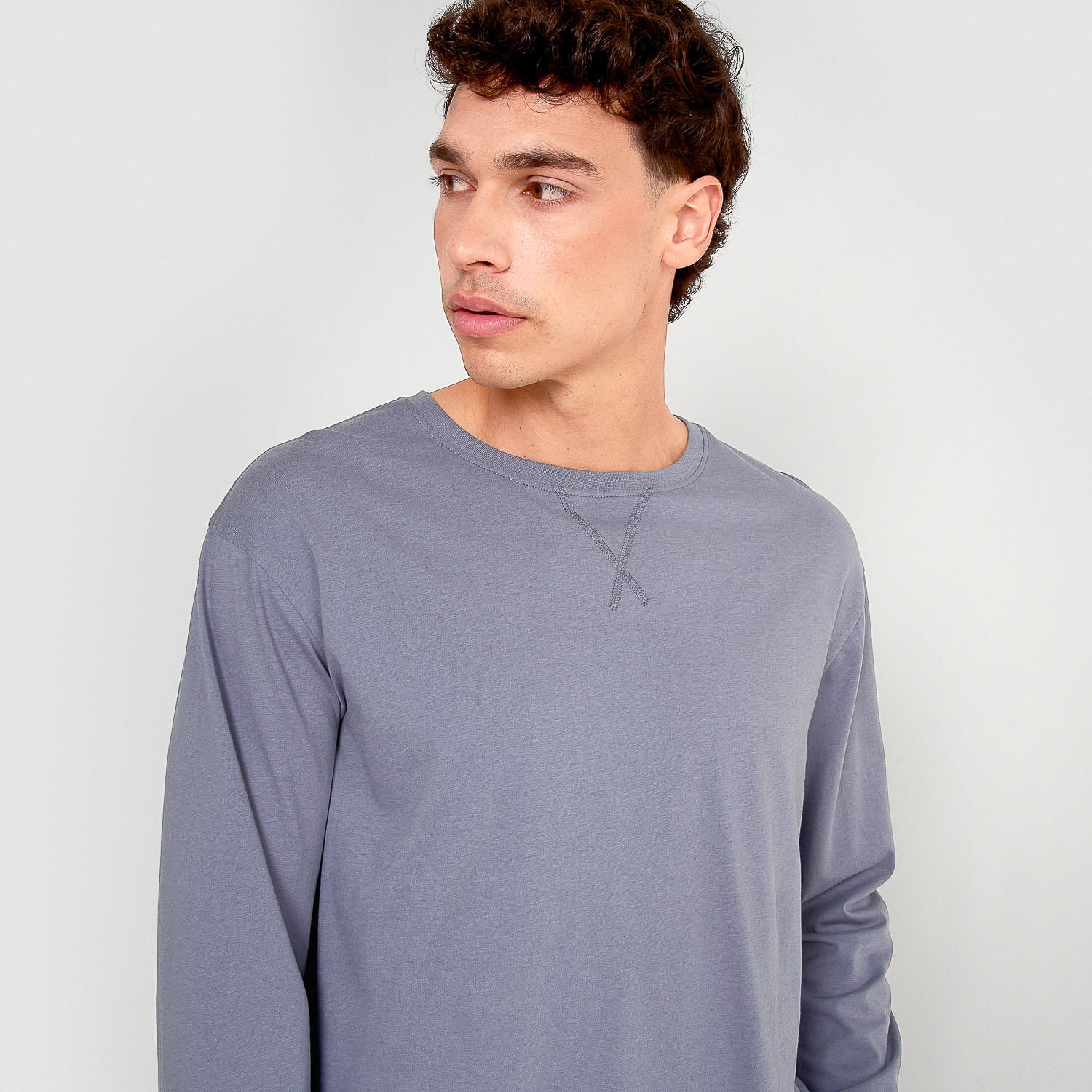 Pijama comprido de algodão Bill Indigo