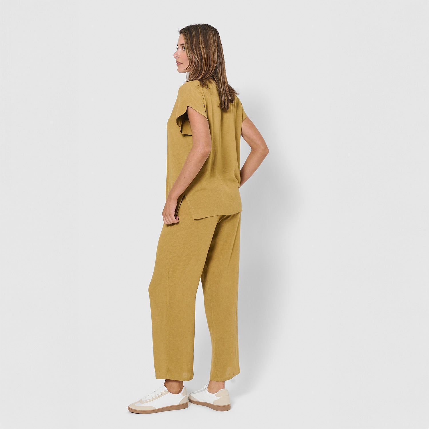 Camisa de mujer de bambula lima