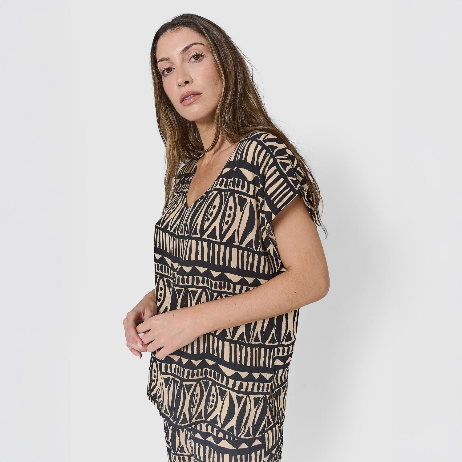 Blusa viscosa tepec negro