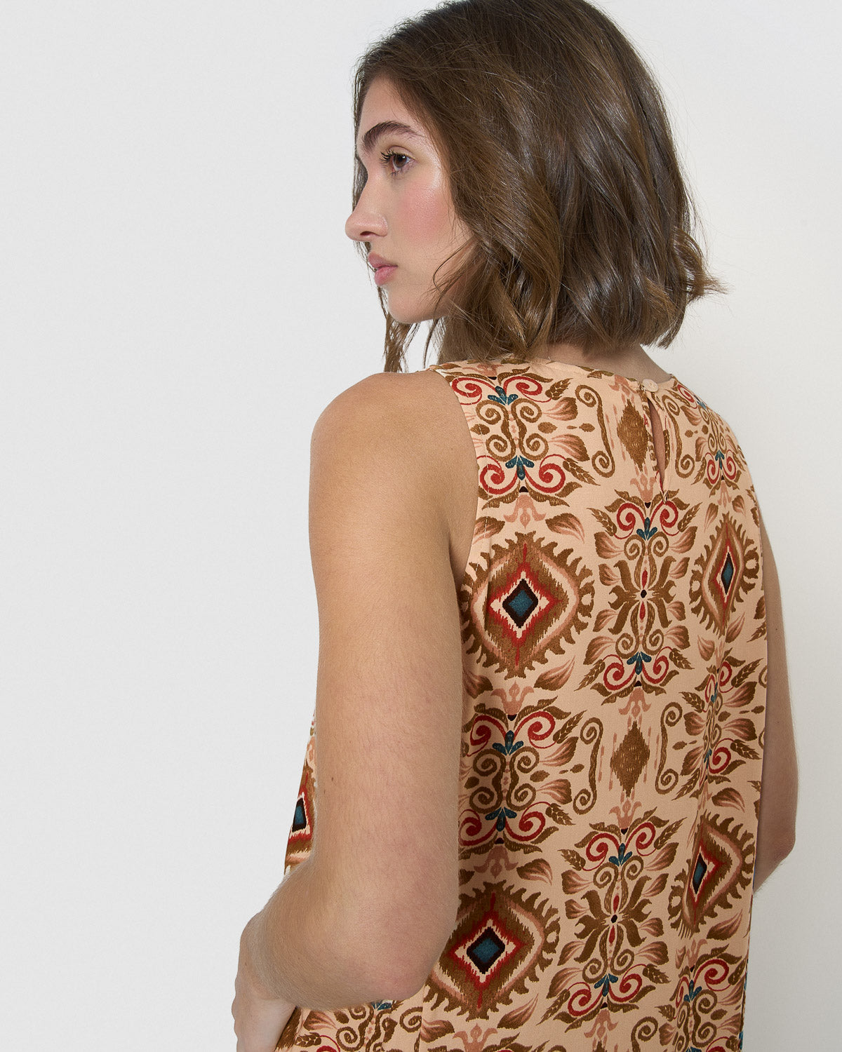 Vestido longo viscose isabelina arena