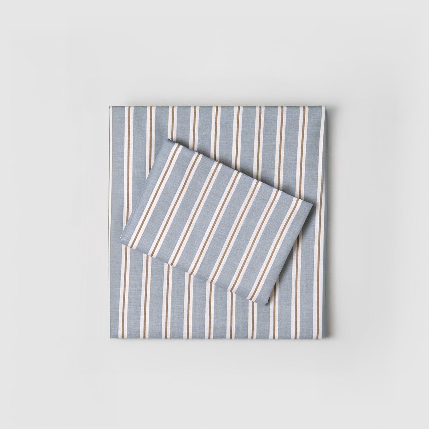 Conjunto de lençóis de algodão azul Schon