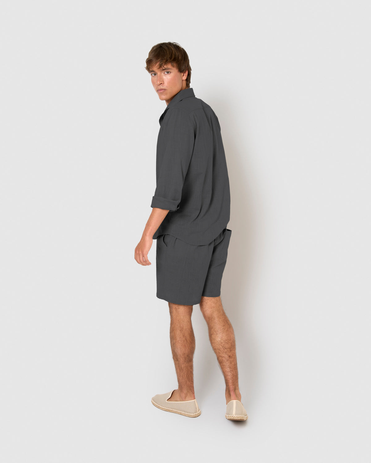 Pantalón corto algodón azul marino
