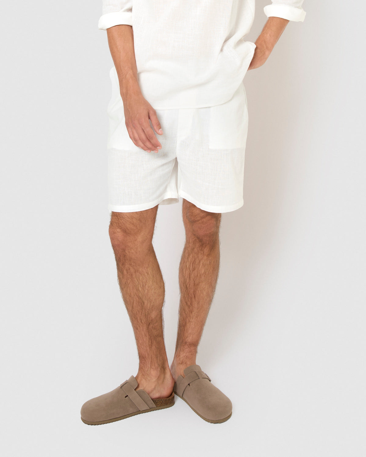 Pantalón corto algodón natural