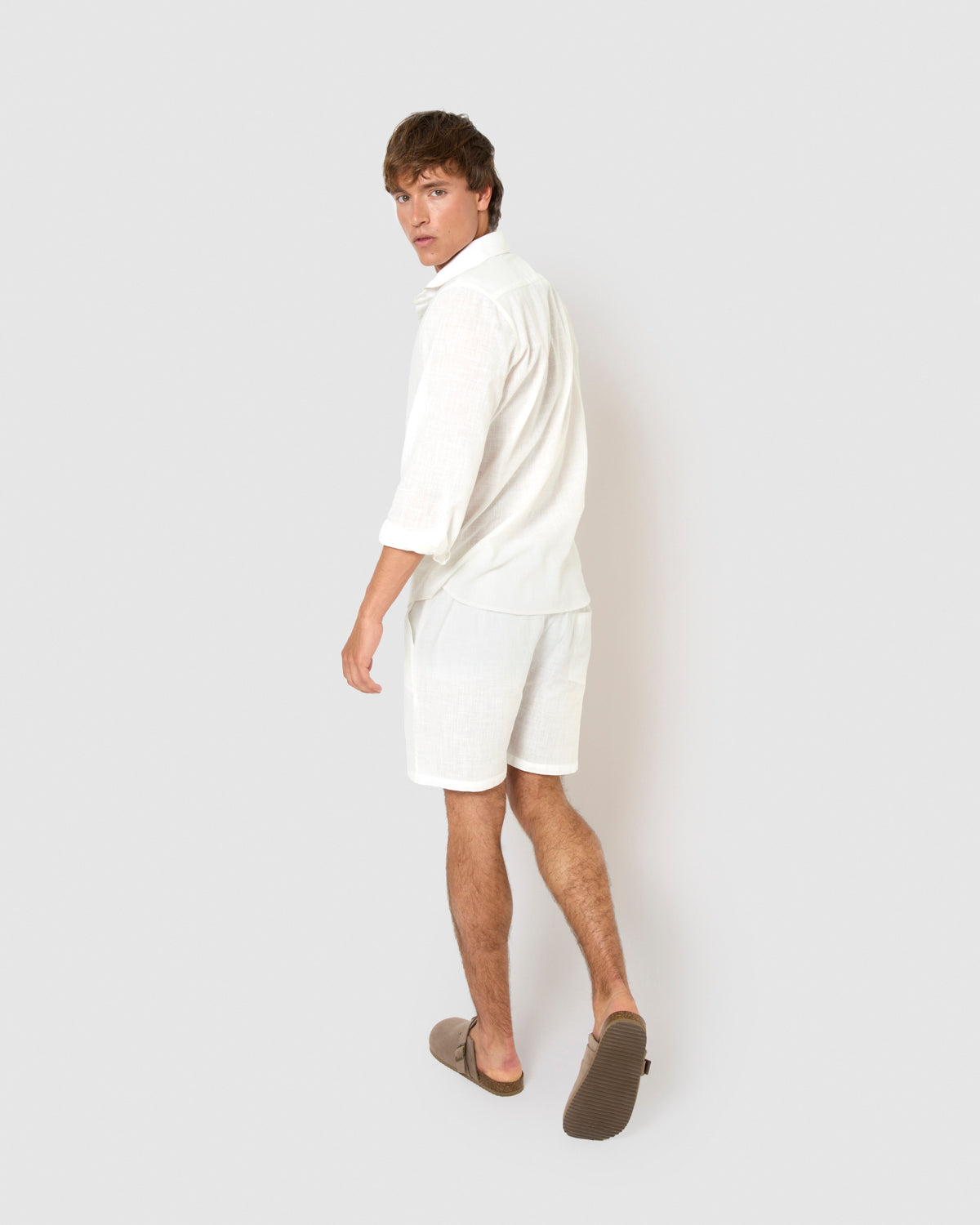 Pantalón corto algodón natural