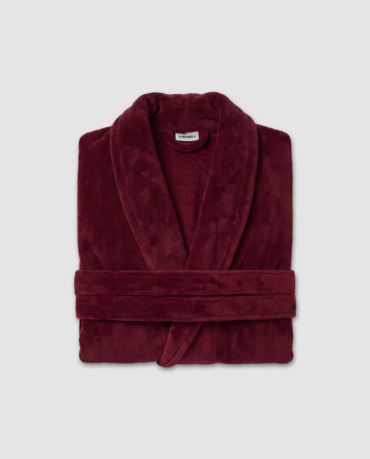 Plain coral men's bathrobe