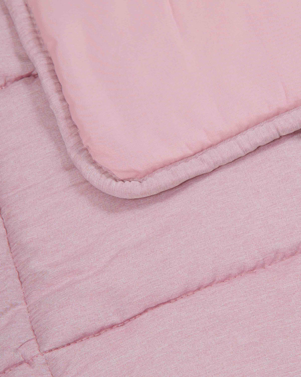 Edredón liso efecto desgastado malva