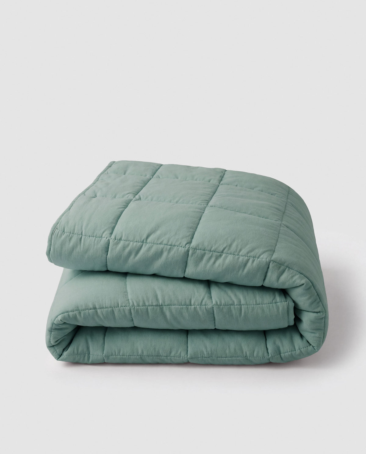Couette unie effet vieilli vert français