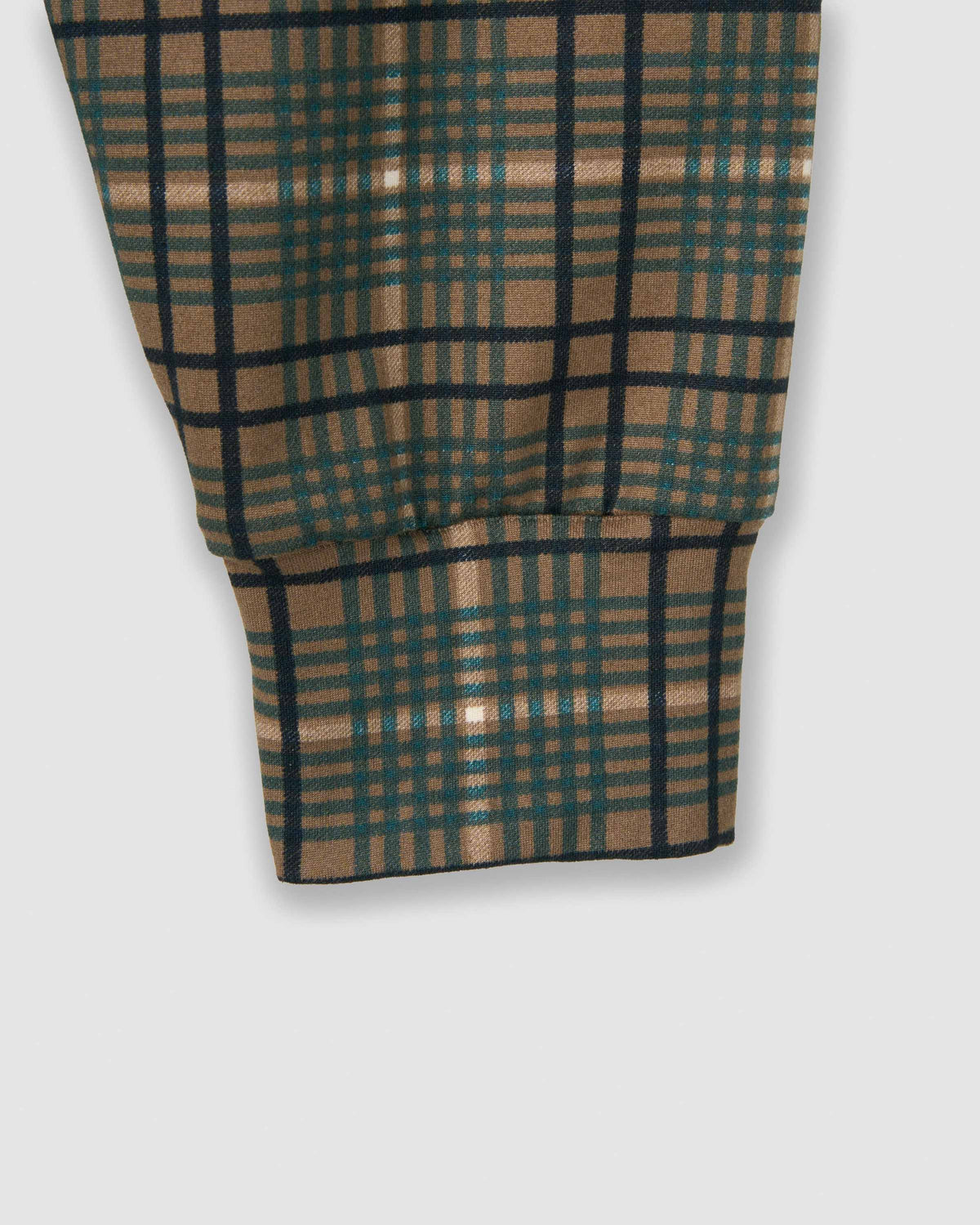Top drapeado soft cuadro promo marrón