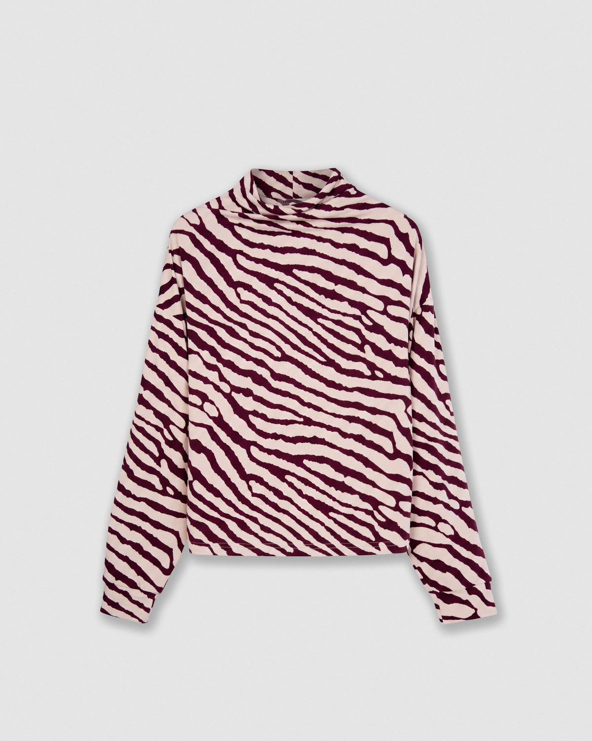 Top drapeado soft rodas burdeos