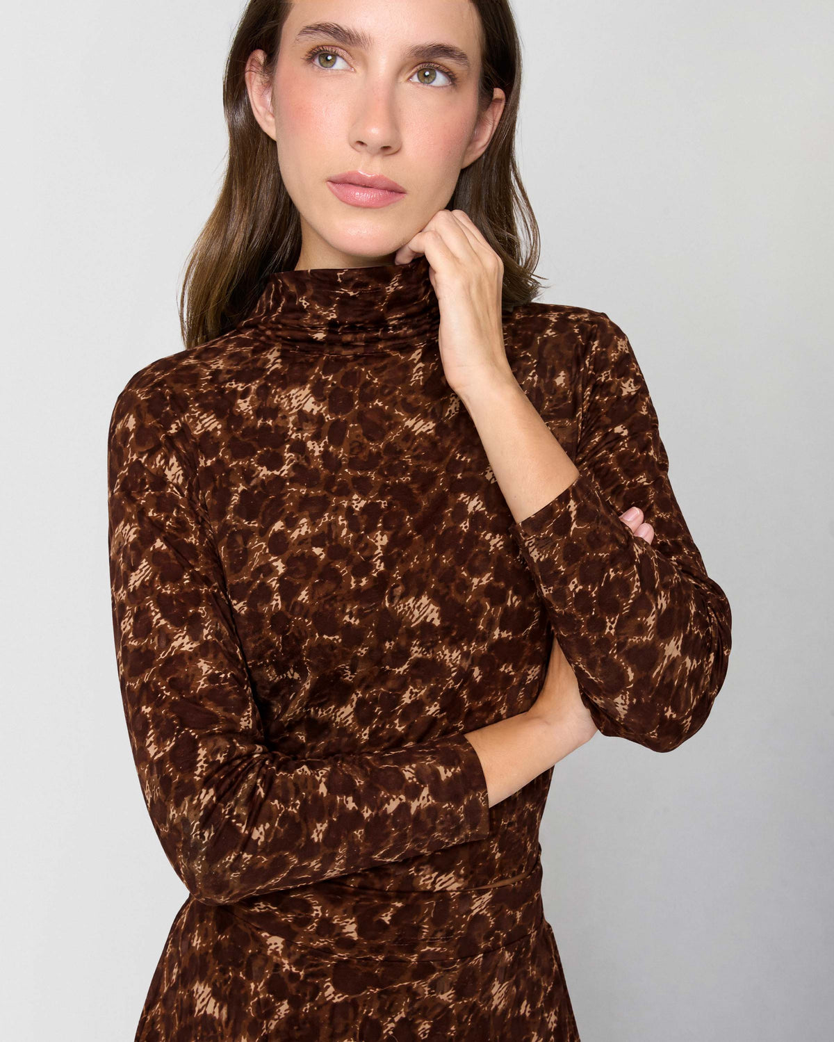 Set falda top soft ura marrón