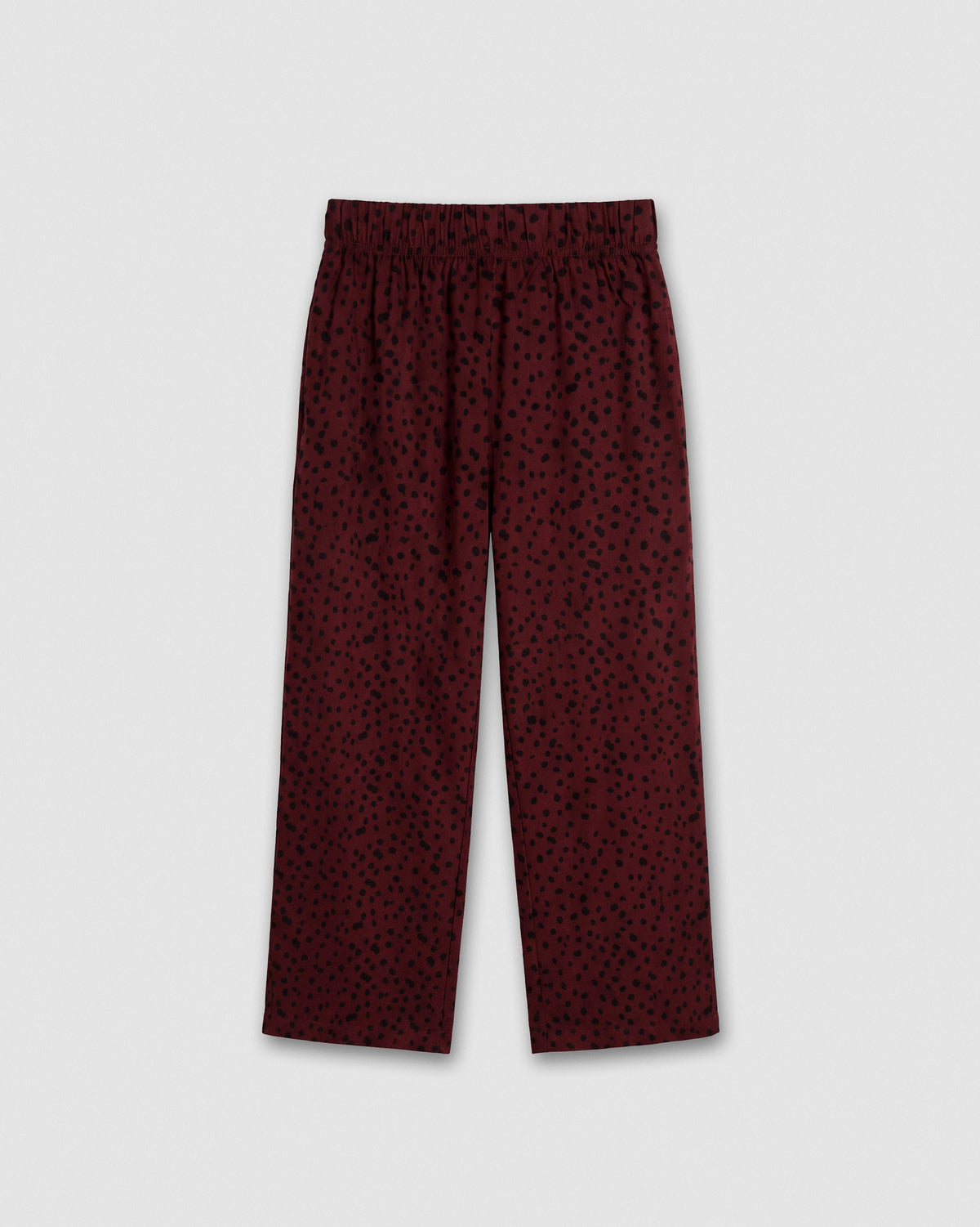 Pantalón largo viscosa grida burdeos