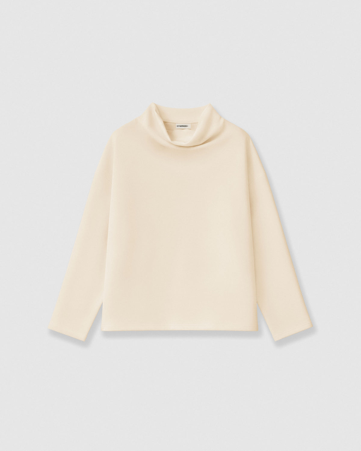 Sudadera fluida lisa natural