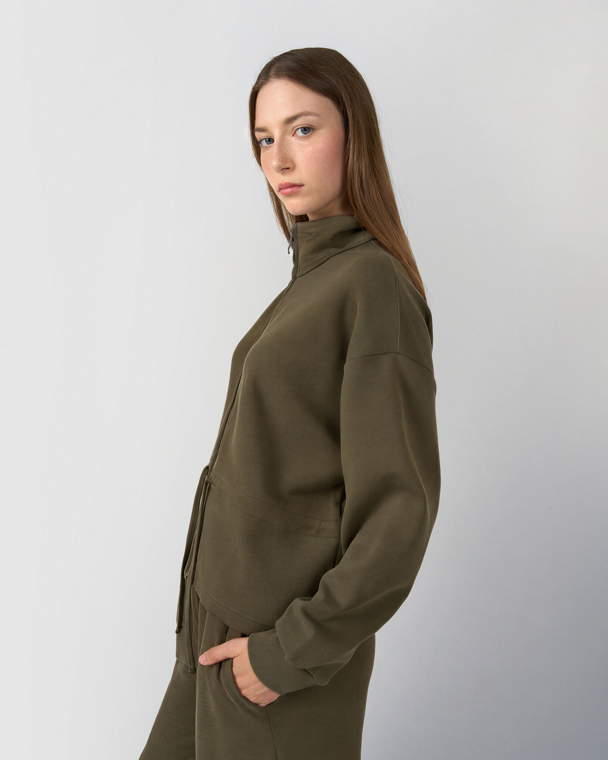 Chaqueta lazo verde cacería