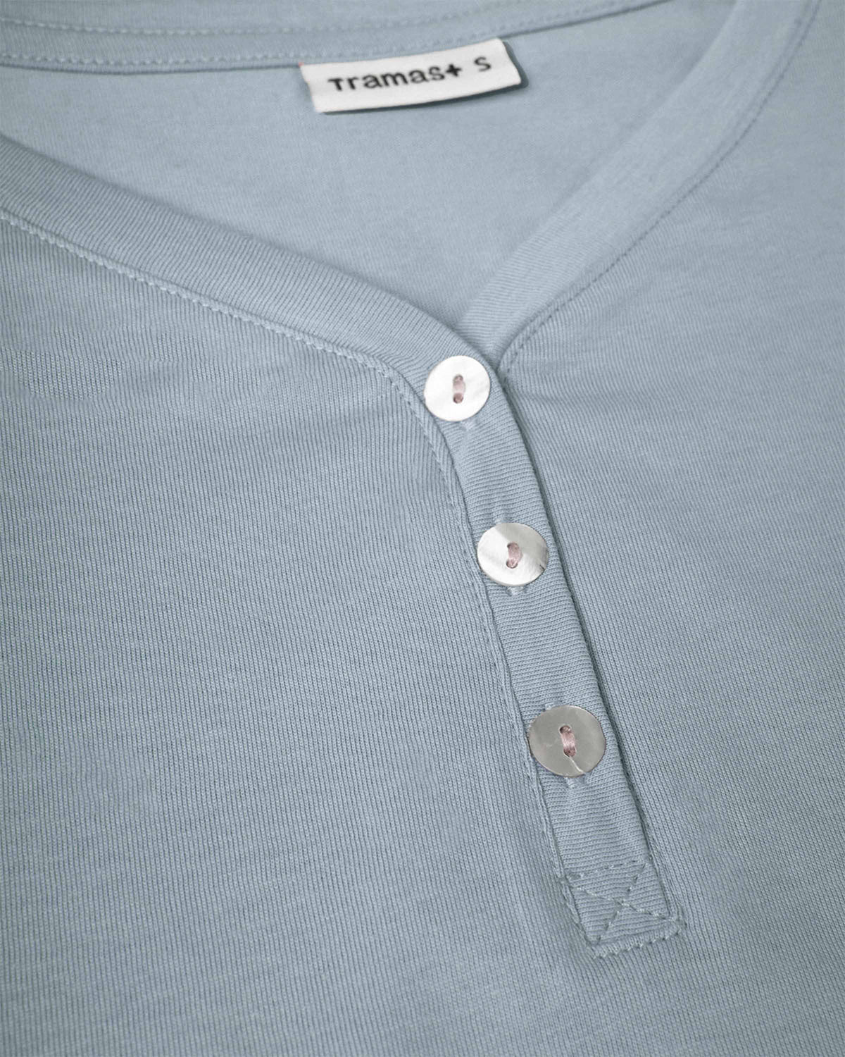 Pijama largo de algodón con escote pico abeni índigo