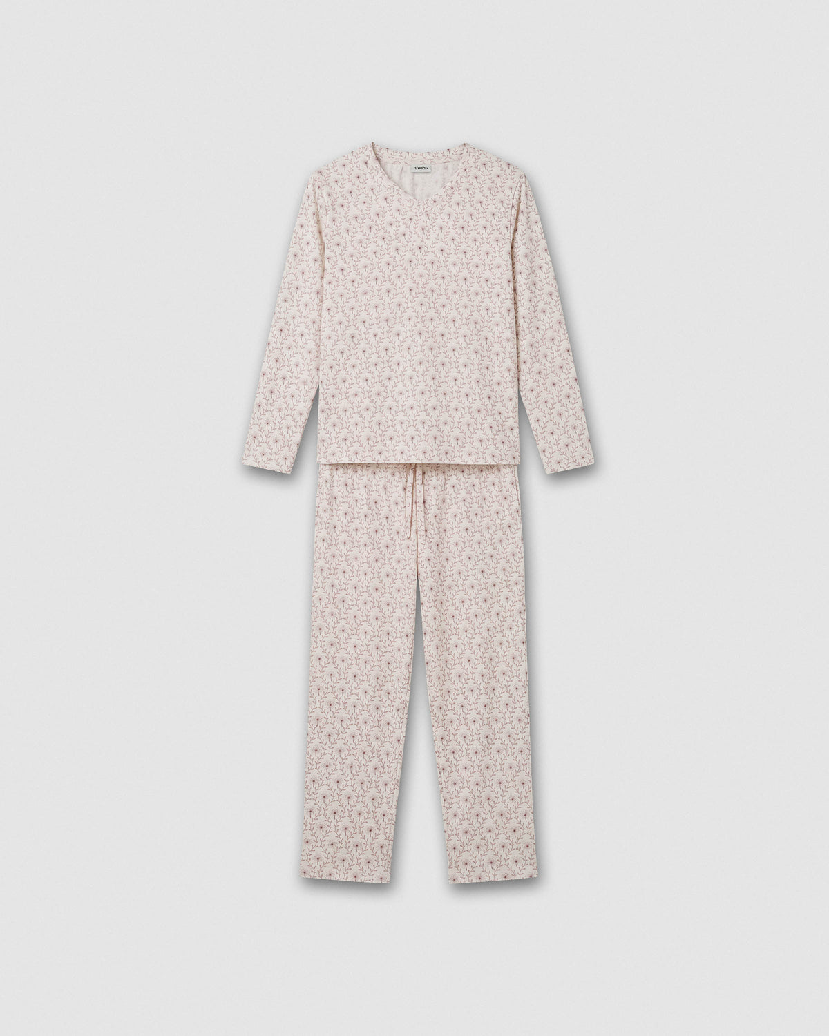 Pijama largo suave nia rosa