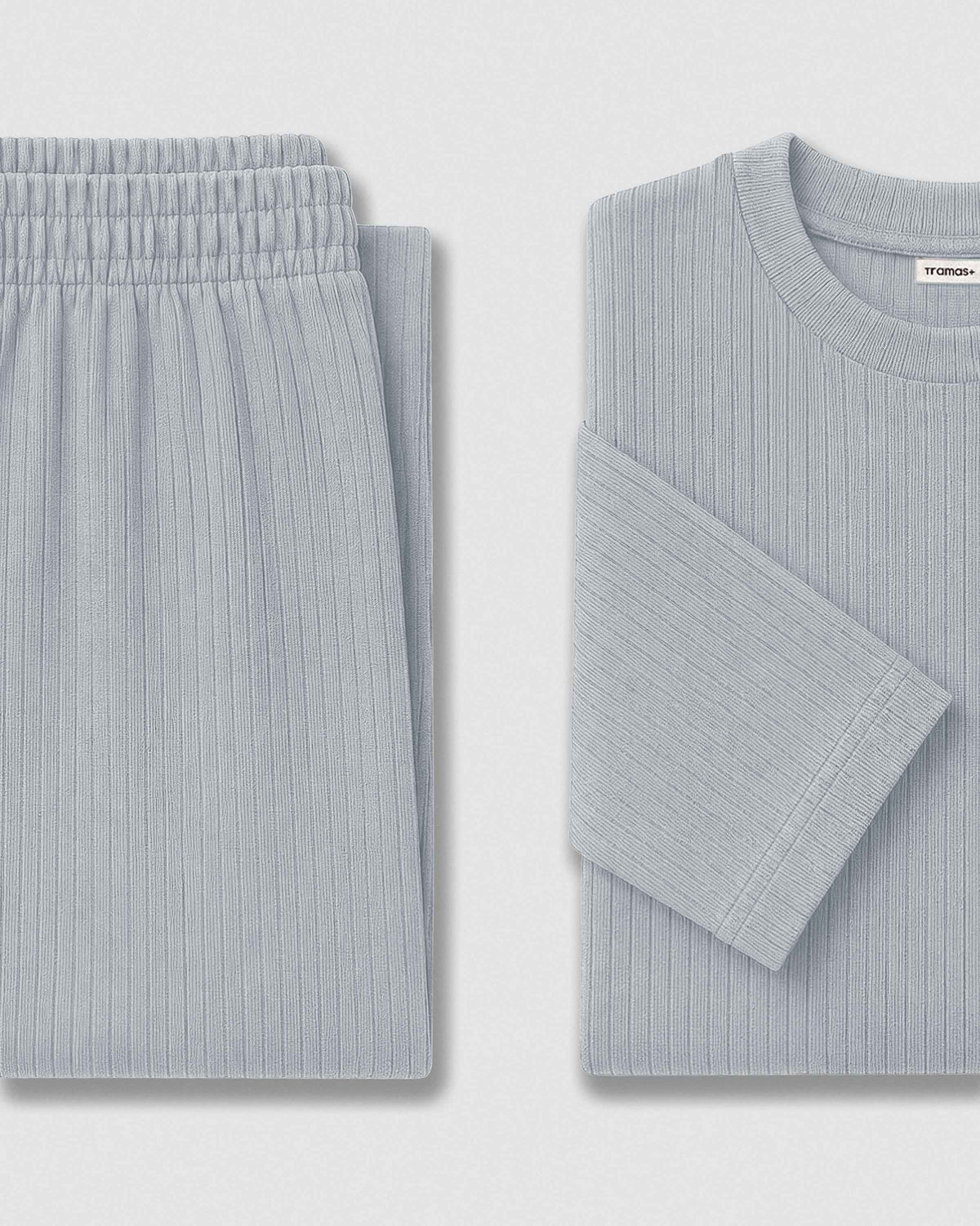 Pijama canalé raya ancha índigo