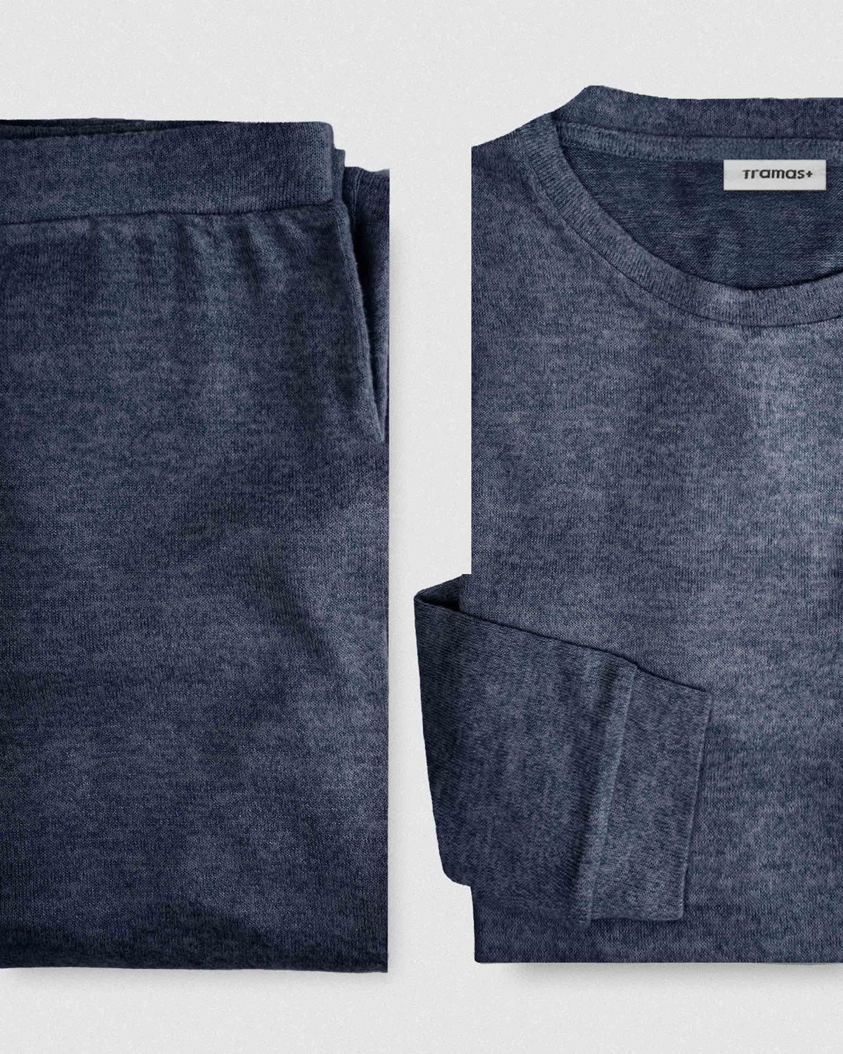 Pijama angorina liso azul