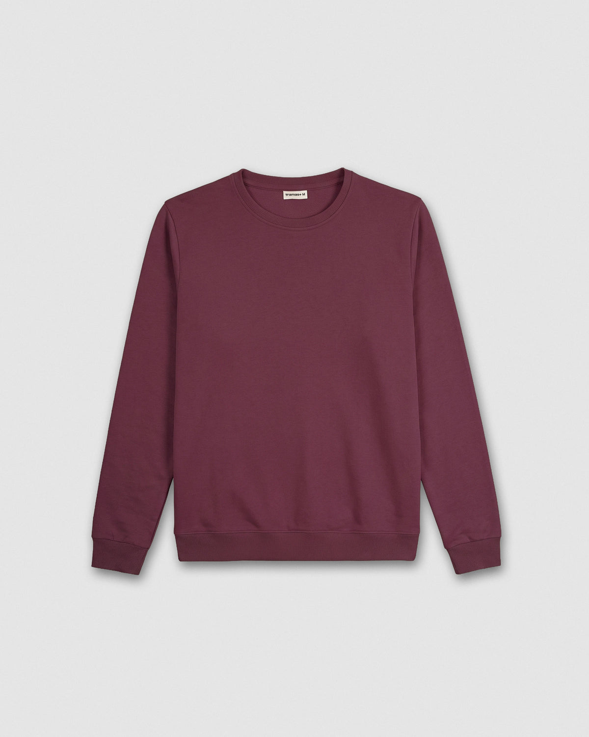 Sudadera básica deportiva berenjena