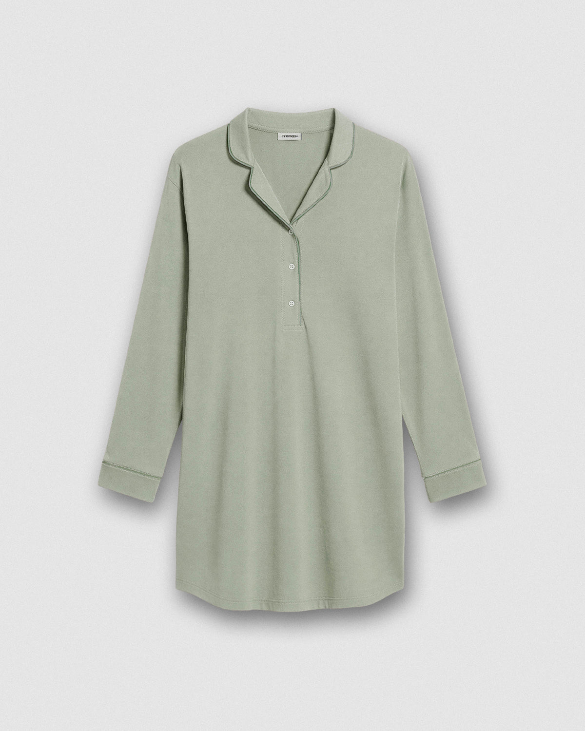 Camisón camisero algodón verde