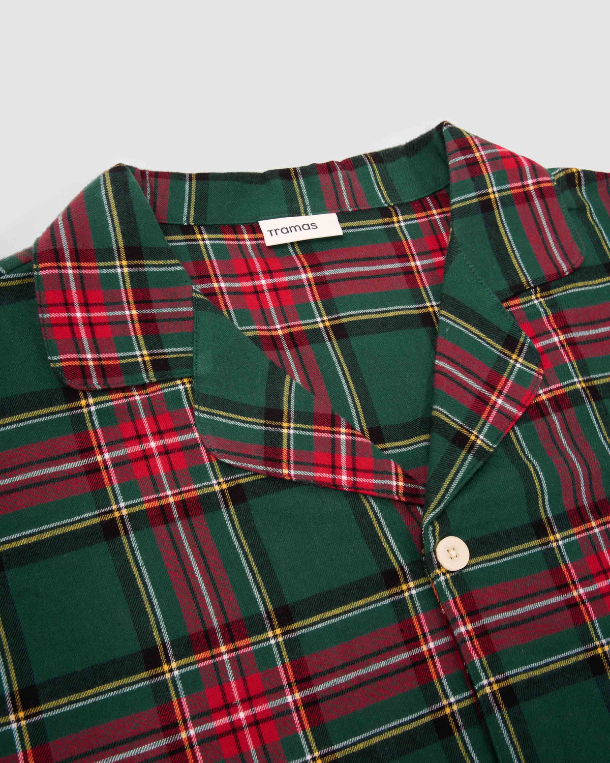 Pijama mujer camisero franela cuadro jairo verde