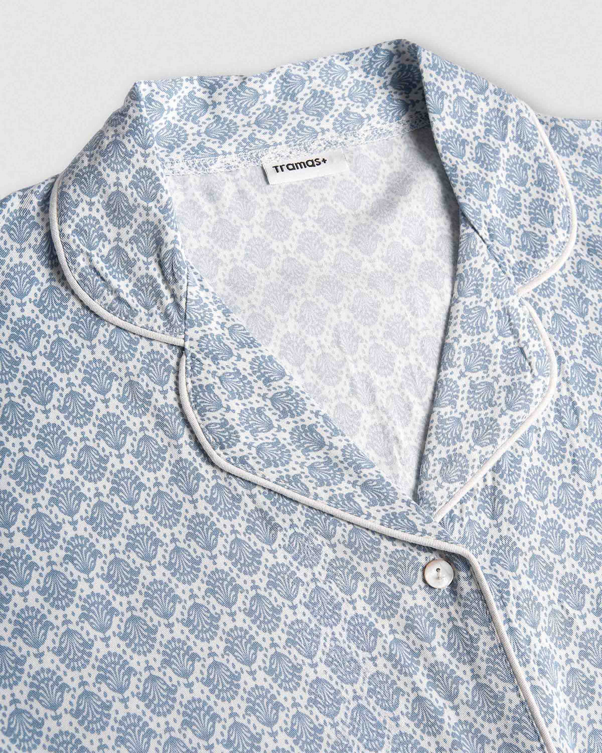 Pijama largo camisero viscosa kai índigo
