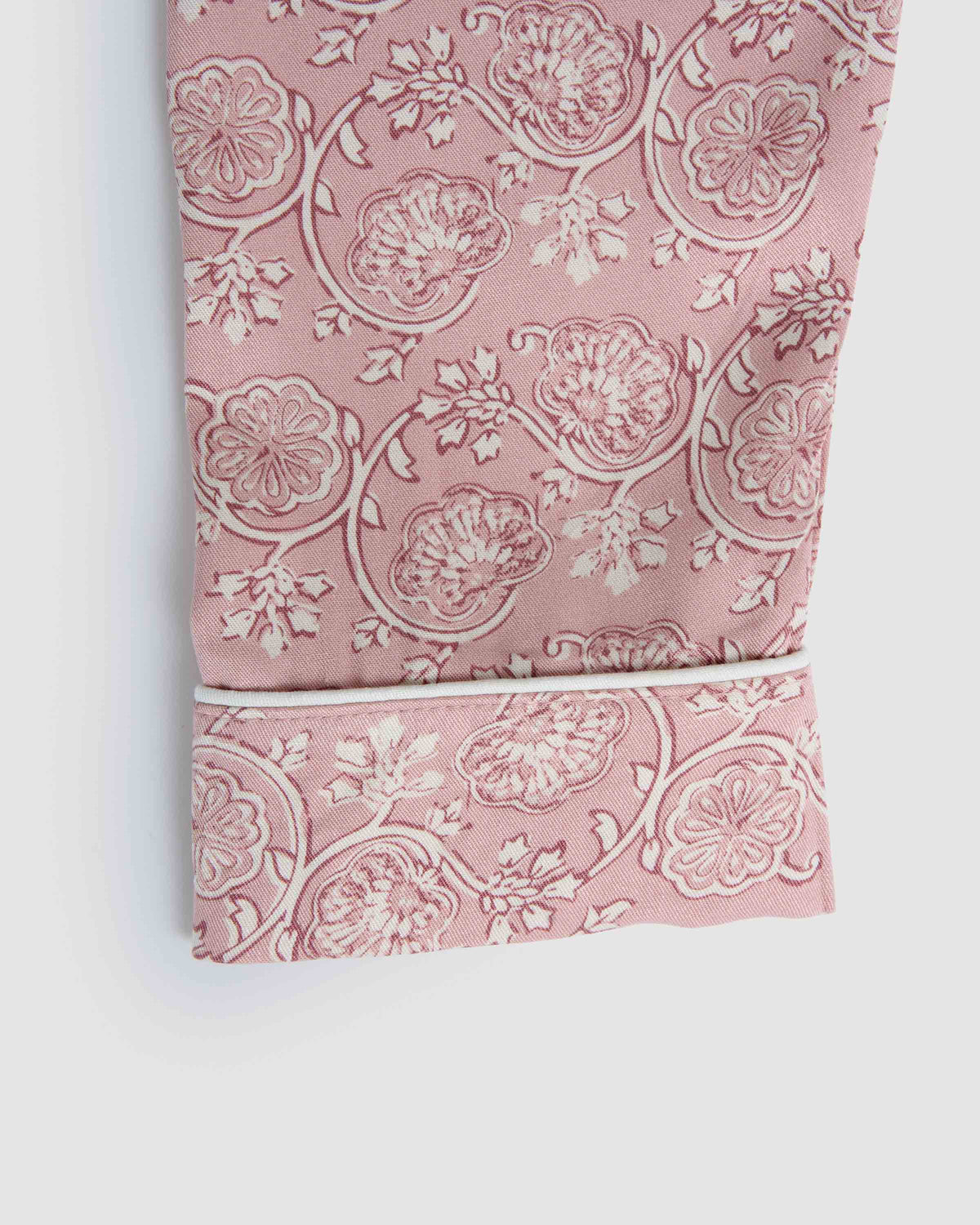 Pigiama lungo a camicia in viscosa eclat rosa