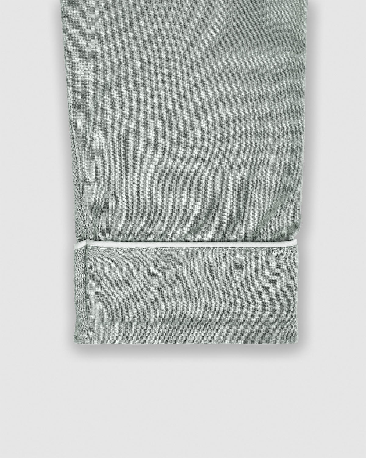 Pijama largo camisero viscosa verde keike