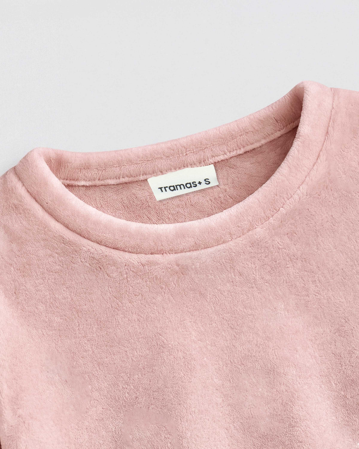 Pijama de veludo super soft liso rosa palo