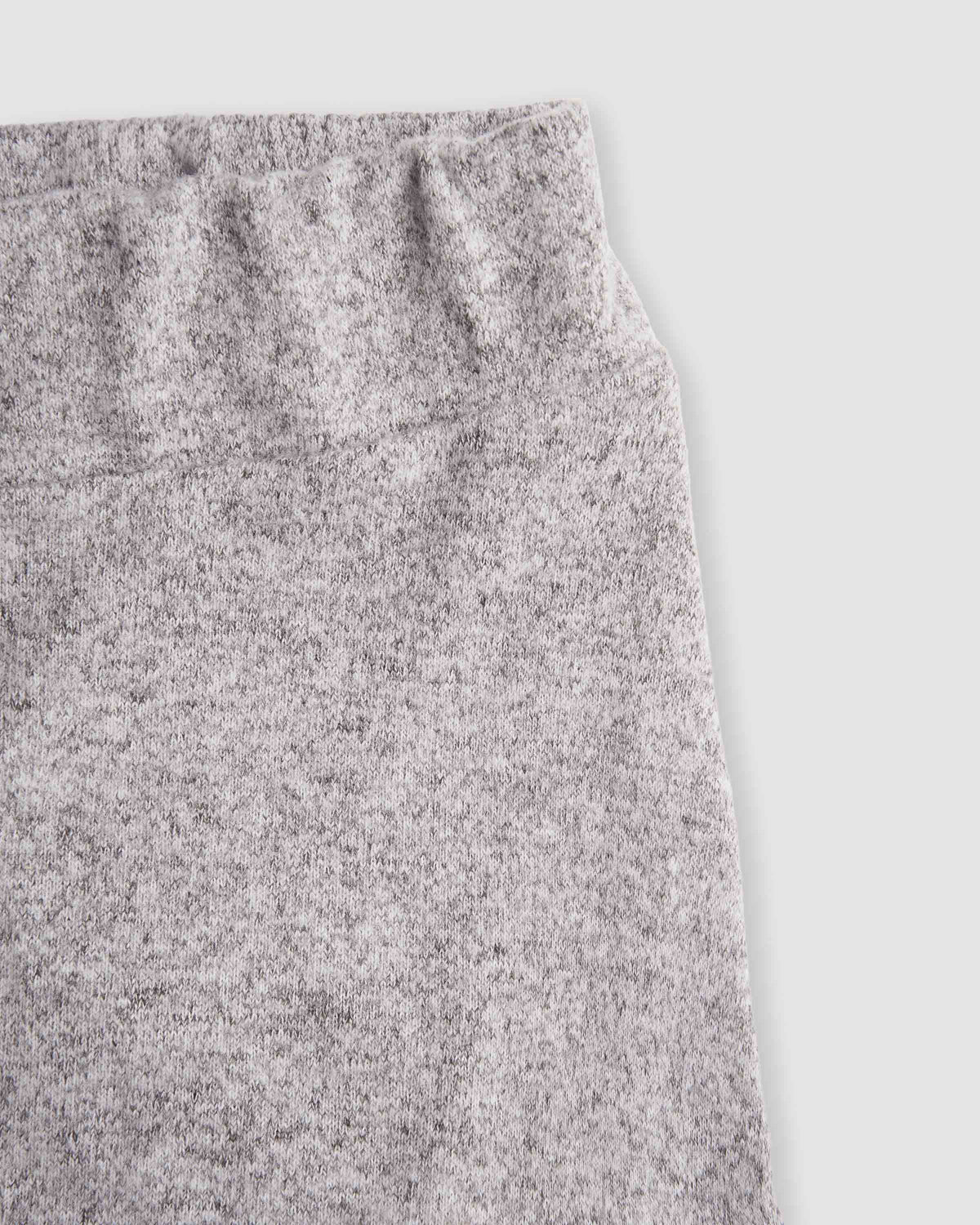 Falda midi viscosa evasé angorina gris claro