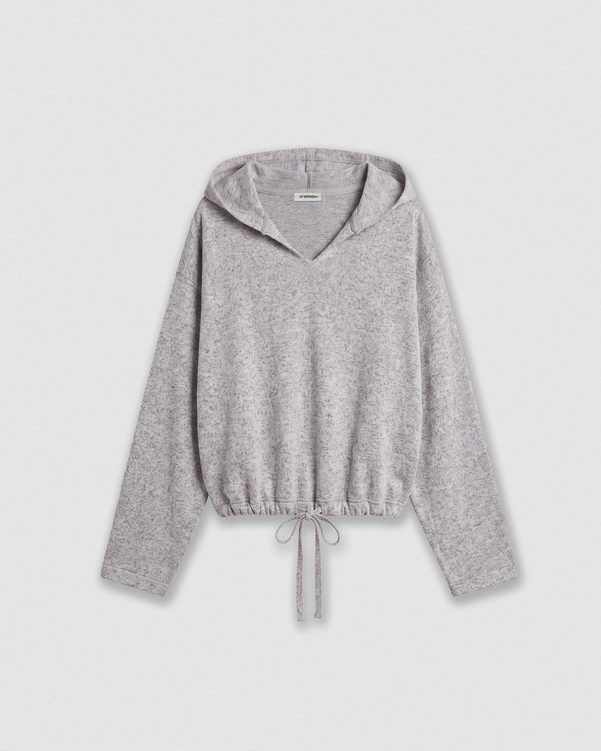 Sudadera capucha angorina gris