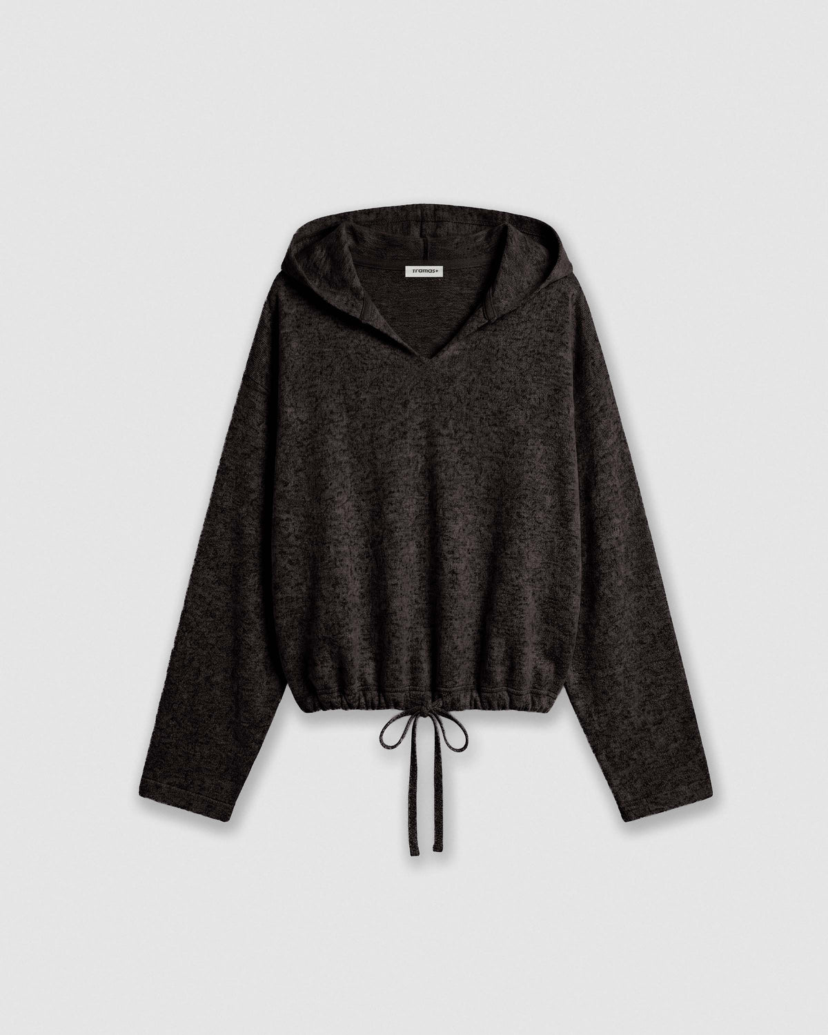 Sudadera capucha angorina gris marengo