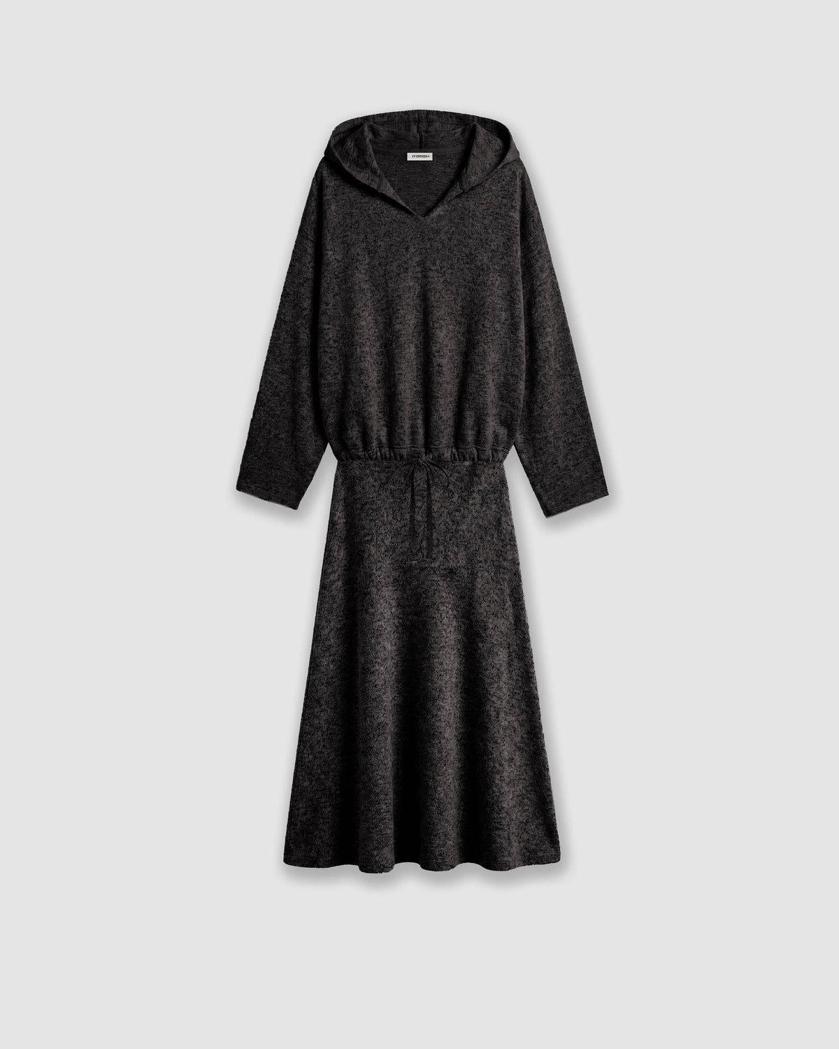 Sudadera capucha angorina gris marengo