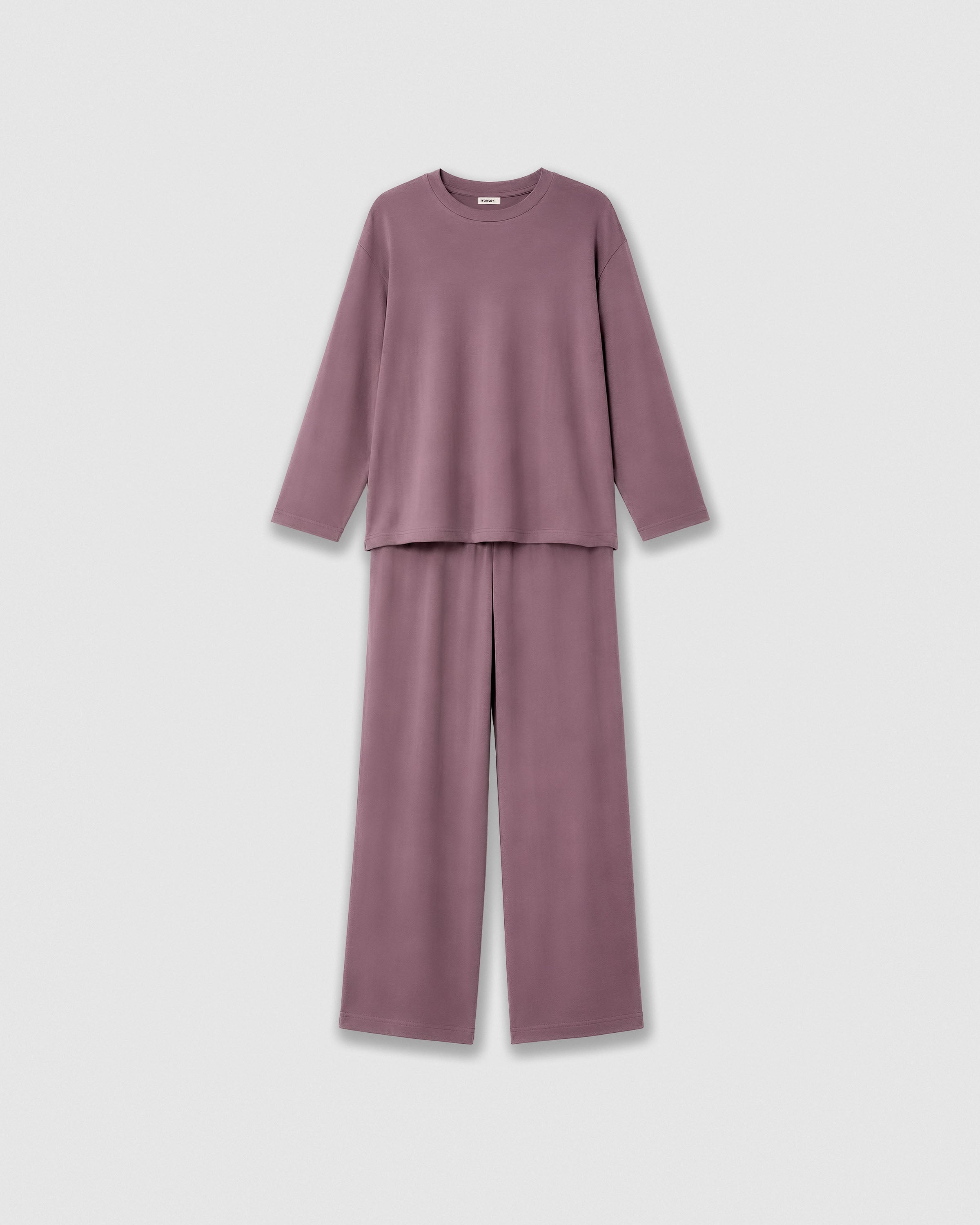 Pijama largo viscosa mujer liso