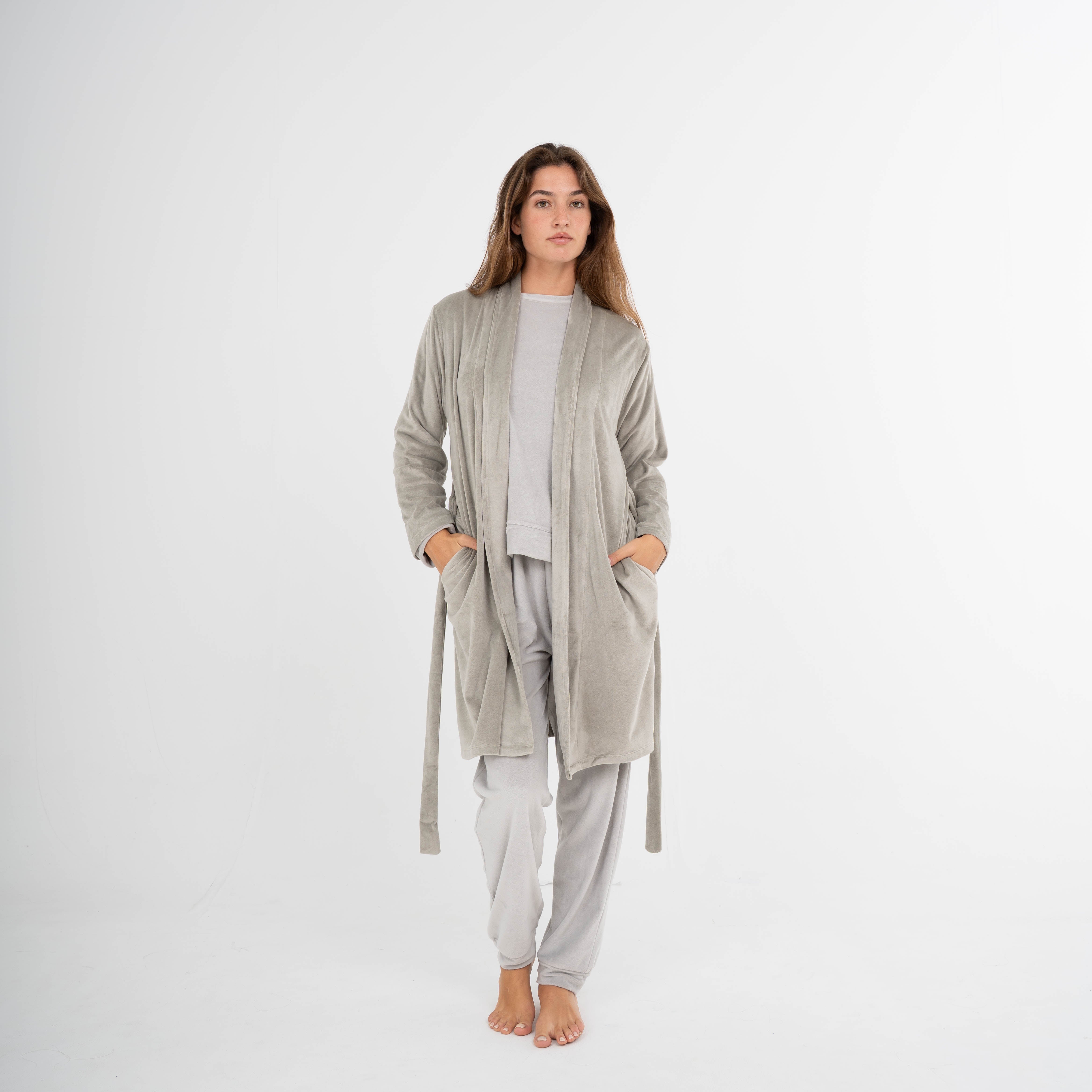 Robe de veludo Super Soft Verde Seco