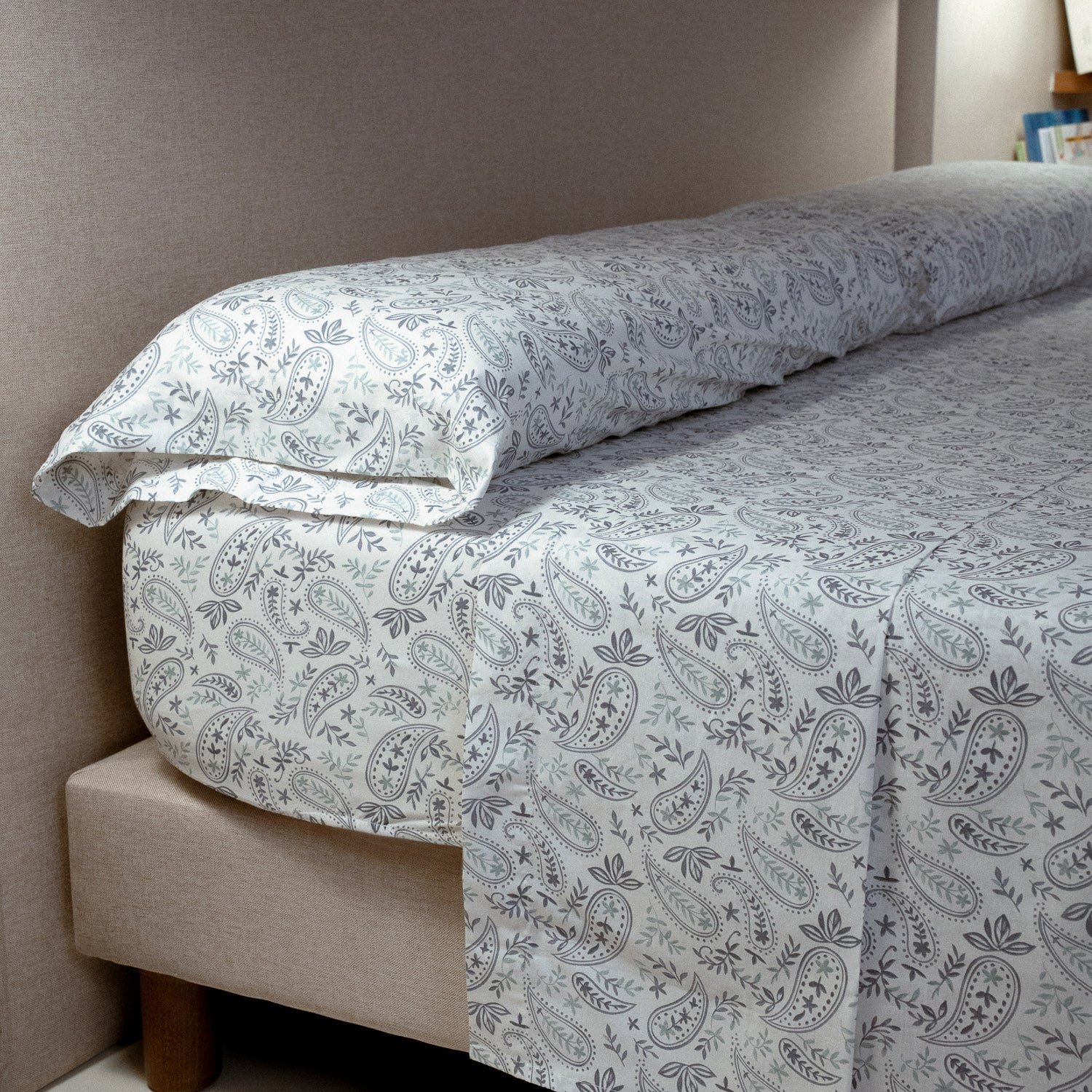 Juego de sábanas de algodón berber índigo