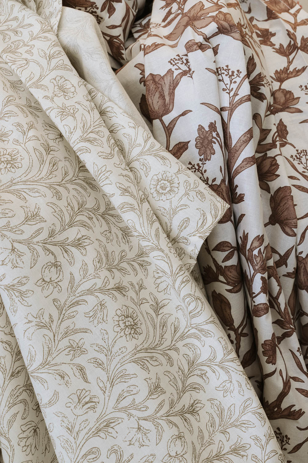 Conjunto de lençóis Giralda em algodão cor areia