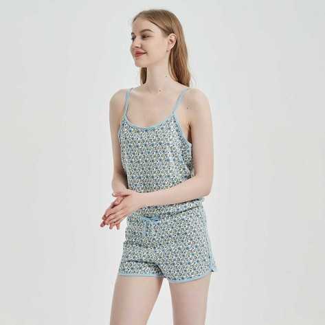 Mono algodón Irene azul Mono algodón Irene azul