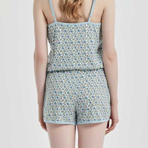 Mono algodón Irene azul Mono algodón Irene azul