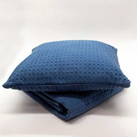 Cojín cuadrante algodón Multiusos geometrico marino 45x45 - Funda + Relleno comprar-cojines-decorativos-lisos