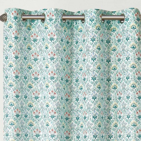 Cortina Cecilia azul comprar-cortinas-estampadas