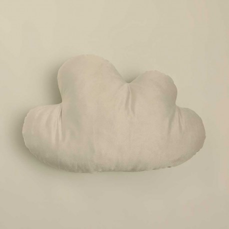 Cojín Nube terciopelo gris perla 30x50 - Funda + Relleno comprar-cojines-infantiles-lisos