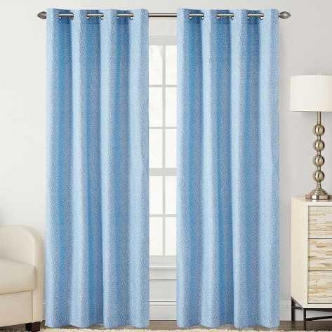 Cortina Margarita azul comprar-cortinas-estampadas