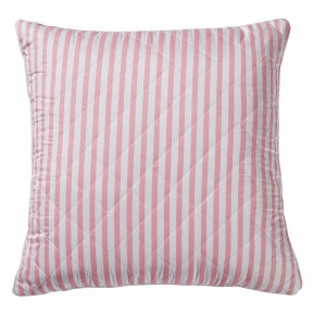 Cojín cuadrante Raya Kodac rosa 55x55 - Funda + Relleno