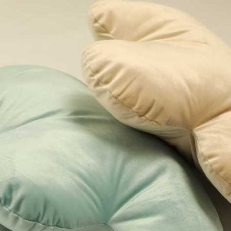 Cojín Nube terciopelo beige 30x50 - Funda + Relleno comprar-cojines-infantiles-lisos