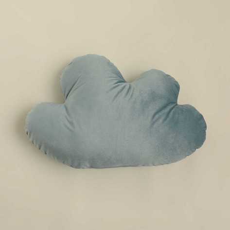 Cojín Nube terciopelo índigo 30x50 - Funda + Relleno comprar-cojines-infantiles-lisos