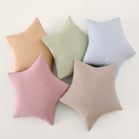 Cojín Estrella algodón celeste 50x50 - Funda + Relleno comprar-cojines-infantiles-lisos