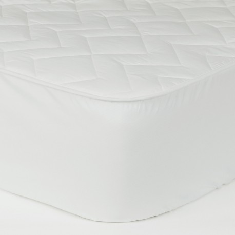 Cubrecolchón acolchado reversible de algodón Oslo Medidas Protectores y  toopers Cama 90cm (90x190cm)