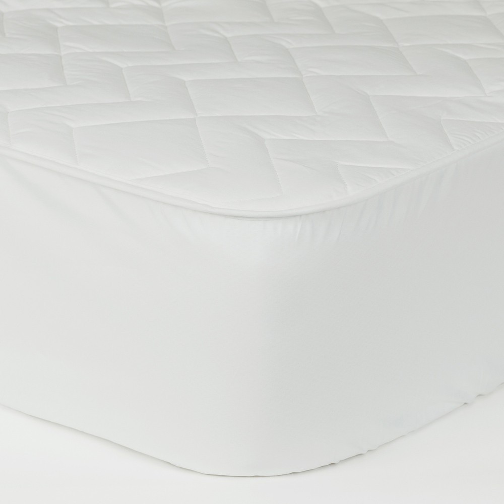 Funda de Colchón de Algodón con Cremallera TEX HOME Cama 90 cm Blanco